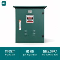 Boîtier de distribution extérieur pour câbles métalliques 10 kV monté au sol, armoire de distribution IP65, tailles personnalisées pour les infrastructures aéroportuaires et portuaires
