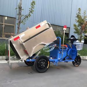 Camion à ordures électrique à trois roues à carrosserie ouverte de 580 W, véhicule de nettoyage de 500 L avec une charge utile de 100-200 kg et une autonomie de 50-70 km pour usage communautaire - Product Image 6