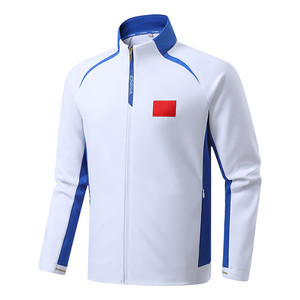 Chaquetas Deportivas de Entrenamiento Personalizadas con Logotipo de Equipo para Atletas, Tallas Grandes para Hombre y Mujer, Otoño, Manga Larga, Poliéster/Nailon/Algodón, para Nivel Nacional - Product Image 3
