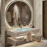 Muebles de Baño Modernos de Madera Contrachapada y Aglomerado, Venta al por Mayor de Fábrica, Precio Razonable, Muebles de Baño Modernos de Alta Gama