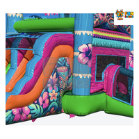 FUN BOUNCE Aloha Splash Combo, Inflable de PVC para Uso Comercial en Exteriores