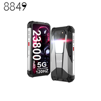 Smartphone robuste 5G Unihertz Tank 3 8849, écran 6,79 pouces 120 Hz, Android 14, caméra projecteur 200 MP, vision nocturne, batterie 23800 mAh