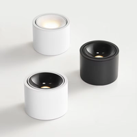 Spot LED COB à angle réglable, super lumineux, 5W 7W 9W 12W 15W, petit plafonnier à montage en surface, éclairage intérieur