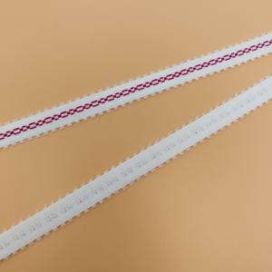 Manufactural Customized 15mm <b>Sewing</b> Stretched Waistband Nylon/Spandex Logo Pattern Picot <b>Elastic</b> Band Adjustable Bra Shoulder - Product Image 4