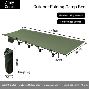 Lit de camp pliable léger en aluminium 7075 imperméable et inclinable personnalisé pour la plage, la chambre à coucher, COT-001004 - Product Image 3