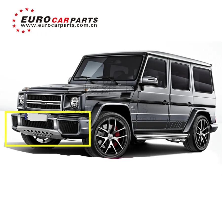 W463 G-class G63 Auto Front Bumper+GUARD SKID PLATE G550 G63 G65 under Guard - Edition 463 front skid plate