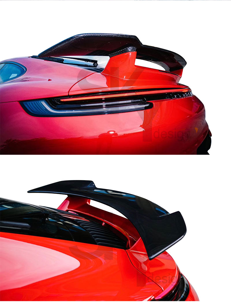 ポルシェ 911 992 用カーボンファイバーリアウイング Ducktail