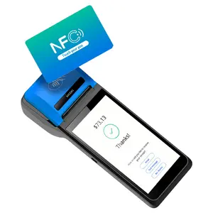 Noryox pos todo en una máquina pos de mano 5,5 pulgadas Android 13 Touch terminal Pos de mano con impresora de 58mm