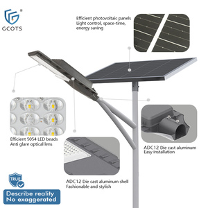 Lámparas Solares LED de Alta Calidad para Exteriores de 10W, 15W, 20W, 25W, 40W, 80W, Lámpara de Calle de Aluminio Impermeable para Áreas Escénicas y Conjuntos Residenciales - Product Image 2