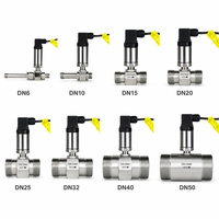 Transmetteur de débit à turbine en acier inoxydable 4-20 mA, débitmètre de liquide à large plage pour applications pétrolières et hydrauliques