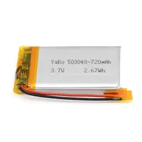 Hot Selling 503048 Lipo Batterie 3.7v 720mah wiederauf ladbare Lithium Polymer Batterie zelle