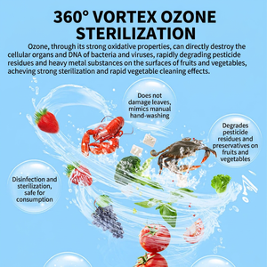 Machine à laver les légumes commerciale, stérilisateur à ozone, élimine les résidus de pesticides - Product Image 4