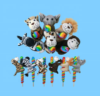 Nouveauté Zoo Animal Candy Pop Peluche Candy Sucette CANDY TOYS Enfants Dulces De Juguete