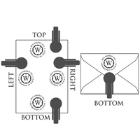 Sceaux personnalisés avec logo, sceaux ronds en métal de 40 mm, sceaux à embosser à la main, sceaux dorés