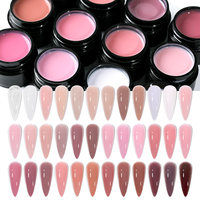 Gel dur 108 couleurs en gros, non toxique, fournisseur de gel pour ongles, sans HEMA, logo personnalisé, marque privée, gel de construction pour extension d'ongles