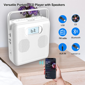 Radio FM Portátil Recargable Personalizada de Fábrica con Ranura USB, Pantalla LCD, Dispositivo de Audio Educativo, Altavoz Estéreo de Viaje, Bluetooth, Color Blanco - Product Image 4