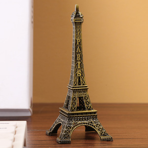 Modelo de la Torre Eiffel, Artesanía de Metal y Hierro, Decoración de Escritorio para el Hogar, Arte Decorativo en Bronce, Forma Geométrica, Estilo Parisino, Decoración de Interiores - Product Image 3