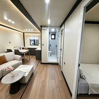 Maison conteneur préfabriquée de 20 pieds, résidence modulaire, maison mobile personnalisable pour usage résidentiel privé et vacances