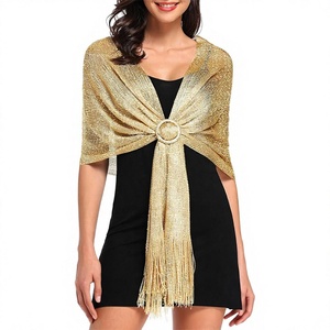 Chal Metálico Brillante en Oferta para Vestido de Fiesta de Graduación - Product Image 2