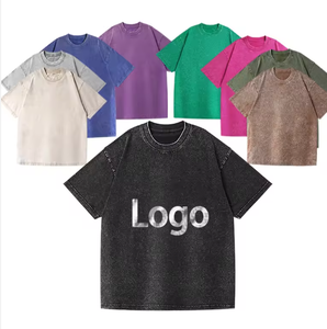 เสื้อยืดคอกลมแขนสั้นผู้ชาย ผ้าสแปนเด็กซ์/คอตตอนเจอร์ซีย์ ทรงหลวม สไตล์ลำลอง สีพื้น พิมพ์ลายโลโก้ที่คอหลัง ระบายอากาศได้ดี - Product Image 1