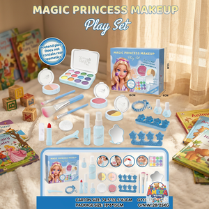 Ensemble de maquillage de princesse magique, ensemble de cosmétiques en plastique pour filles de 5 à 7 ans, coffret cadeau d'anniversaire - Product Image 3