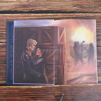 Novela Romántica Personalizada con Cubierta Protectora, Edición Especial de Tapa Dura, Bordes Pintados, Servicios de Impresión de Libros, Estampado Holográfico