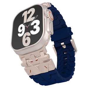 Correa de reloj de silicona Premium exclusiva de lujo a <span class=keywords><strong>precio</strong></span> de fábrica para <span class=keywords><strong>Apple</strong></span> <span class=keywords><strong>Watch</strong></span> Series X Ultra 2 <span class=keywords><strong>42mm</strong></span> 46mm 41mm 45mm - Product Image 6