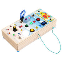 OKYN-G6594 projet de bricolage de carte de circuit imprimé de labyrinthe de thème d'océan créatif avec des effets de LED