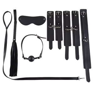 Juego de 8 Piezas de Cuero SM, Juguetes Sexuales Alternativos para Coqueteo, Juguetes Sexuales SM para Parejas, BDSM para Adultos, Impermeables, de Alta Calidad - Product Image 2