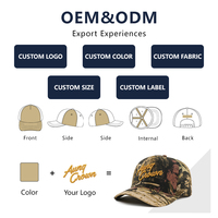Fabricante de Gorras Bordadas Personalizadas, Gorra de Béisbol Táctica de Camuflaje para Caza, Gorras de Camuflaje con Cierre a Presión, Gorras de Béisbol con Diseño de Árbol