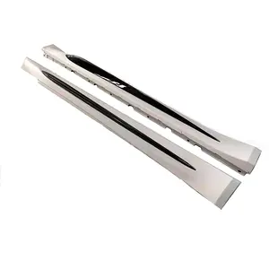 Pour <span class=keywords><strong>Alfa</strong></span> Romeo <span class=keywords><strong>Giulia</strong></span>, ajustement parfait, jupes latérales en fibre de carbone sèche, style trèfle à quatre feuilles, seuils latéraux - Product Image 3