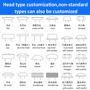 M2 M3 M4 M6 vít và đinh tán thép không gỉ Oxit Đen mạ kẽm rãnh ổ đĩa giàn ràng buộc bài Chicago vít - Product Image 2