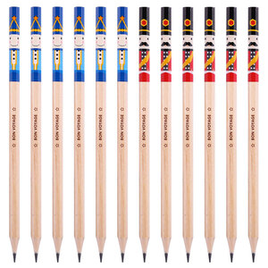 Deli Triangular Pencils Hb Grade For Kids School Use With Sublimation Printing Blue Color - Product Image 1