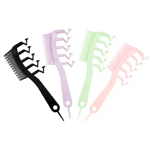 BEAU FLY Hair Style Hook Comb Instant Hair Volumizer Curly Fluffy Hair Slit Cover Z Shape Combing Brush for Girl Home Barber