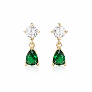 Piccoli Orecchini a Goccia in Cristallo per Donne, Accessori Minimalisti ed Eleganti per Uso Quotidiano e Feste - Product Image 4