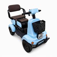 Scooter électrique professionnel robuste 72V 500W, mini, 4 roues, charge maximale 200 kg, avec siège et panier pour personnes âgées
