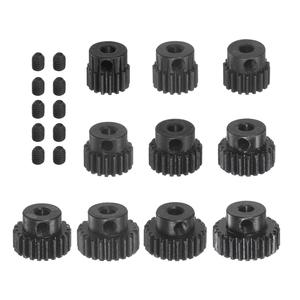 Set di motori a pignone cilindrico in metallo 10x per veicolo telecomandato auto RC su scala 1/10 - Product Image 4