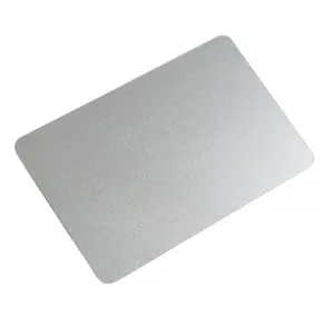 Silver Anodized Aluminum Business Card Blanks Laser Engraving Metal Stamping name card with round corner