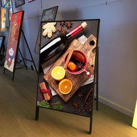 Restaurant Cinéma Menu Conseil Led Lumière Affiche Ultra Mince Boîte À Lumière Sans Stand Publicité Boîte À Lumière Affichage
