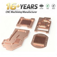 Pièces de gestion thermique en aluminium et cuivre usinées sur mesure par CNC, dissipateur thermique, plaque de refroidissement, composants de refroidissement liquide