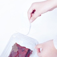 Boîte d'emballage pour fruits secs en PET recyclé écologique, contenants jetables en plastique RPET inviolables pour salades de fruits