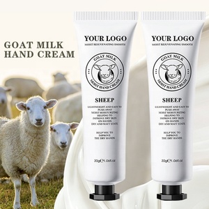 Crème <span class=keywords><strong>pour</strong></span> les mains au lait de chèvre, crème hydratante naturelle blanchissante <span class=keywords><strong>pour</strong></span> peaux très sèches, réparation nourrissante, lotion, marque privée OEM - Product Image 1