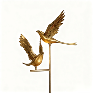 Özel pirinç döküm kuş, iç dekorasyon, ticari alan dekoratif parçalar ve koleksiyon için Ideal bir Metal Craftwork. - Product Image 6