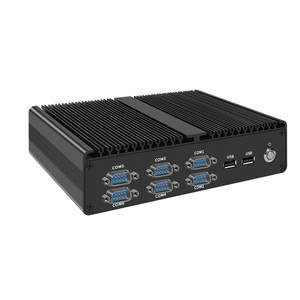 BKHD i7-8850U Mini PC Intel Core, <span class=keywords><strong>i3</strong></span>-7100U i5-8250U Port Multi seri d-sub DB9 Router lembut sistem Host Cyber komputer industri - Product Image 4