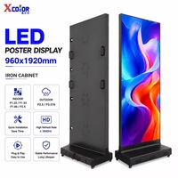 Pantalla LED para Interiores de 960*1920mm, Pantalla LED de Mantenimiento Frontal, Cartel Digital para Publicidad en Tiendas, Exposiciones y Eventos