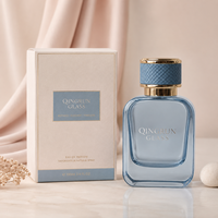 Flacon de parfum vide réutilisable en verre transparent, flacon de parfum carré plat en verre avec couvercle, 50 ml, 30 ml, 100 ml