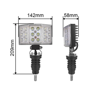 <span class=keywords><strong>Phare</strong></span> <span class=keywords><strong>LED</strong></span> étanche 54W pour camions et VTT Nouveau 24V Din Pole Mount Work Light Flood Spot Beam Tracteur Lampe - Product Image 3