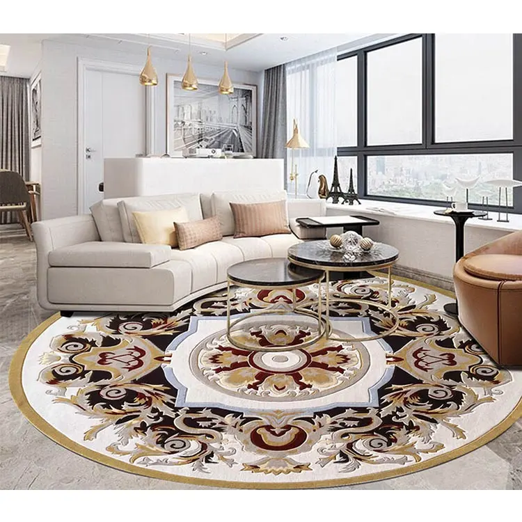 Di lusso italiano armchairf disegno tappeto rotondo tappeto tappeti e tappeti soggiorno intera vendita