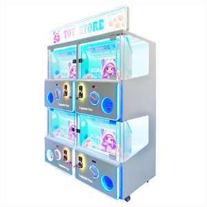 Máquina expendedora de juguetes en cápsula para 4+ jugadores, con receptor de monedas en inglés, de acero inoxidable, mini, con grúa de fabricación y conexión a <span class=keywords><strong>Internet</strong></span> - Product Image 1