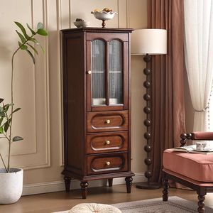 Cabinet <span class=keywords><strong>TV</strong></span> in legno massello in stile medievale; Combinazione di <span class=keywords><strong>tavolino</strong></span> da salotto; Soggiorno moderno di grande capacità - Product Image 2